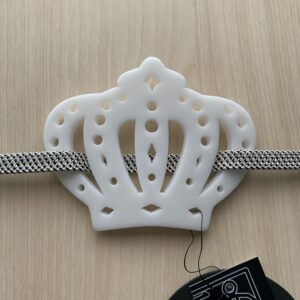 帯プレートクラウン/ホワイト